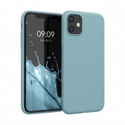 Husa pentru Apple iPhone 11, Silicon, Albastru, 49787.207 foto