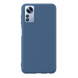 Husa compatibila cu xiaomi 12x 5g, matte efect, camera ultra safe, htpmag, navy
