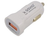 &Icirc;ncărcător USB A Alb 12-24V