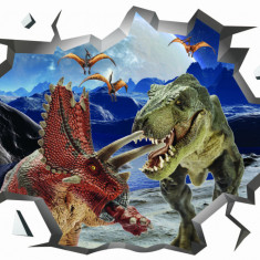 Sticker decorativ de perete 3D - Dinozauri