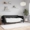 vidaXL Cadru de pat, negru, 90x190 cm, material textil 354045