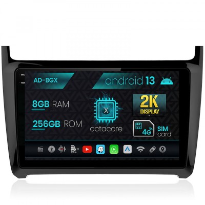 Navigatie Volkswagen Polo (2014+), Android 13, X-Octacore 8GB RAM + 256GB ROM, 9.5 Inch - AD-BGX9008+AD-BGRKIT033 foto