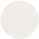 VidaXL Blat de masă, alb, &Oslash;70x2,5 cm, lemn masiv de pin