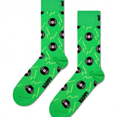 Happy Socks sosete Vinyl Green Sock culoarea verde