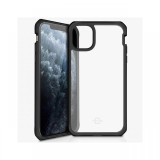 Husa iPhone 11 Pro Max IT Skins Hybrid Solid Plain Black &amp; Transparent (antishock)