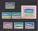 ROMANIA 1978 LP 952 LP 953 DIRIJABILE ZEPPELINUL SERIE SI COLITA MNH