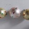 Lot 3 globuri de sticla vechi romanesti decor pom de Craciun, brad anii 80