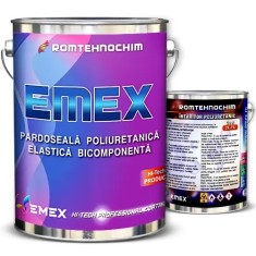 Pachet Pardoseala Poliuretanica Elastica "Emex" - Rosu - Bid. 20 Kg + Intaritor 3.50 Kg