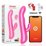 Cumpara ieftin Vibrator tip rabbit, ONINDER - Oslo, pentru stimulare multipla prin rotatii cu 10 niveluri de vibratie, incarcare USB, din slicon, culoare Roz, 23 cm