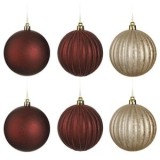 Set Globuri de Craciun Bordo Sampanii Mate Mercury &Oslash;10cm, CMCLASS