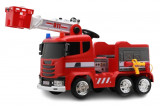 Cumpara ieftin Masinuta de pompieri electrica pentru copii, Kinderauto B911, 140W, 12V-10Ah, bluetooth, rosie