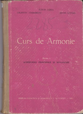 AS - TUDOR JARDA, CELESTIN CHEREBETIU - CURS DE ARMONIE foto