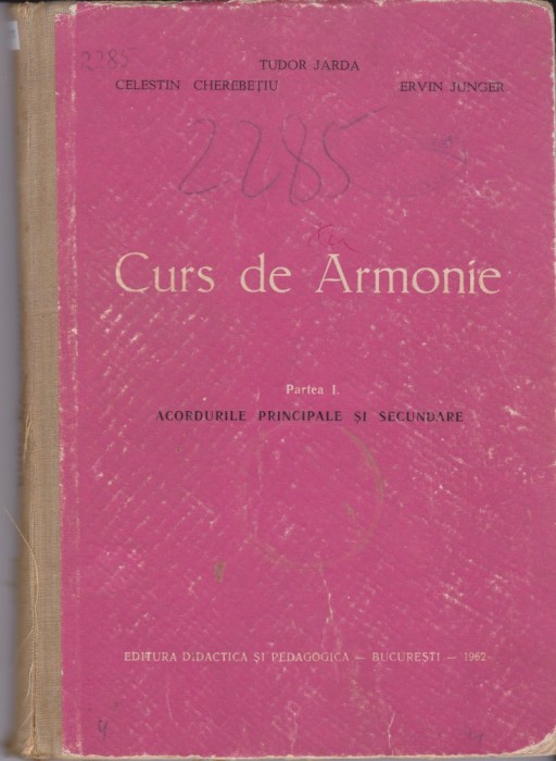 AS - TUDOR JARDA, CELESTIN CHEREBETIU - CURS DE ARMONIE