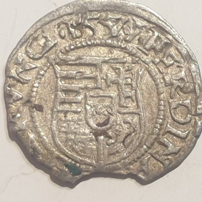 Ungaria 1 denar 1557 KB argint Ferdinand l foto