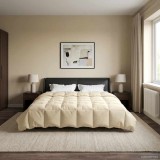 vidaXL Pilotă de vară Patos Crem 200 x 200 cm Microfibră 42025980