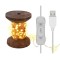Fir 10m 100 micro LED alb cald 2700K 2W 3lm 5V cu cablu USB 3m si