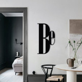 Decoratiune de perete, Be Special, metal, 50 x 29 cm, negru, Enzo