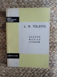 DESPRE MUNCA LITERARA -L.N.TOLSTOI