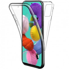 Husa Samsung Galaxy A22 5G 360 Grade silicon fata TPU spate Transparenta