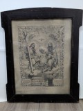 Icoana litografiata Biserica Sfanta Treime Brasov, datata Februarie 1914