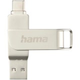 Memorie USB Hama C-Rotate Pro,64 GB, USB 3.1/3.0, Silver