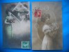 HOPCT 1695 FEMEI..FEMEI-TCV-ROMANTICA-FRANTA-LOT 2 CARTI POSTALE VECHI-CIRCULATE, Circulata, Printata