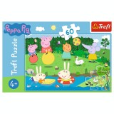 Puzzle 60 de piese - Peppa Pig - Distractie in vacanta | Trefl