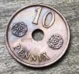 MNDSTR053 Finlanda (curatata) 10 Pennia 1941