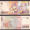 Romania 1998 - 5000 lei UNC, filigran BNR inclinat