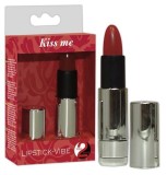 Glont Vibrator Kiss Me, Argintiu, 8.5 cm