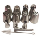 Set 12 duiuri inox pentru ornat prajituri, TopBazar