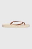 Ipanema slapi ANAT TAN FEM femei, culoarea bej, cu toc plat 81030-AG183