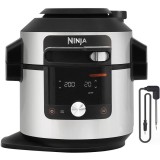 Multicooker 14 in 1 Ninja OL750EU, 1760 W, 7.5 l, 14 programe, Negru argintiu