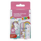 Plasturi adezive pentru copii cu model unicorn, Set 20 buc, CMCLASS