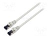Patch cord S/FTP Cat 8.1 0,5m 26AWG LSZH gri LANBERG
