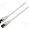 Patch cord S/FTP Cat 8.1 0,5m 26AWG LSZH gri LANBERG