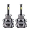 Set 2 LED-uri Auto Techstar&reg; N8, H3, 50w, 5500 Lumeni, 3000K-8000K, AUTO, 12-24 Volti, COB, Canbus, Radiator Aluminiu, 3 Nuante