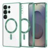 Husa MagSafe pentru Samsung Galaxy S25 Ultra S938, Techsuit, Luxury Crystal, Verde Deschis