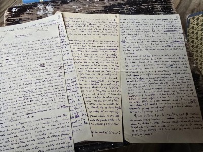Manuscris Eugen Goga foto