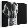 Tablou nud barabat alb, negru 1273 Tablou canvas pe panza CU RAMA 20x30 cm