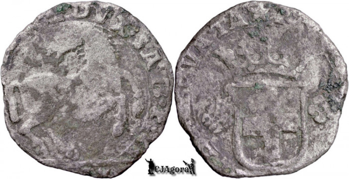 1618-1619, 1 Cavallotto - tip IV - Torino - Carol - Ducatul de Savoia