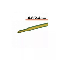 Tub termocontractibil galben verde 4.8mm/ 2.4mm 50cm