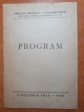 program directia generala a radiodifuziunii 1955-1956