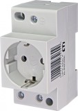 Priza pe sina DIN 2P+E 16A 250V ETI 002414020