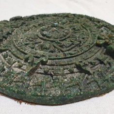 Obiect de colectie vitrina - decor - panoplie medalie astrologie ZODIAC Aztec