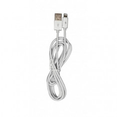 Cablu de date si Incarcare USB la Apple Lighning, 2.1A, 1m, Alb, Blister