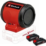 Einhell TC-SR 18 Li BT PXC + Twinpack CB - Boxa wireles + Set 2 acumulatori Li-Ion 18 V 2.5 Ah