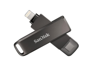 Memorie USB SanDisk iXpand Flash Drive Luxe 64GB, Type-C, conectori Lightning - RESIGILAT foto