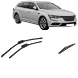 Cumpara ieftin Set 3 stergatoare RENAULT TALISMAN Grandtour (KP_) din 2016-2022, pentru parbriz si luneta fata si spate auto, Bosch Twin-Aerotwin, din cauciuc silico