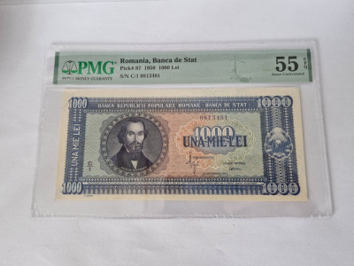 Romania 1000 lei 1950 Balcescu -Gradata PMG 55 foto